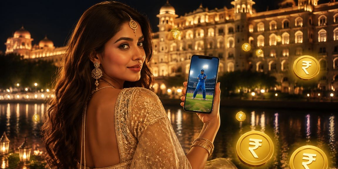 Indian cricket betting with digital currency display