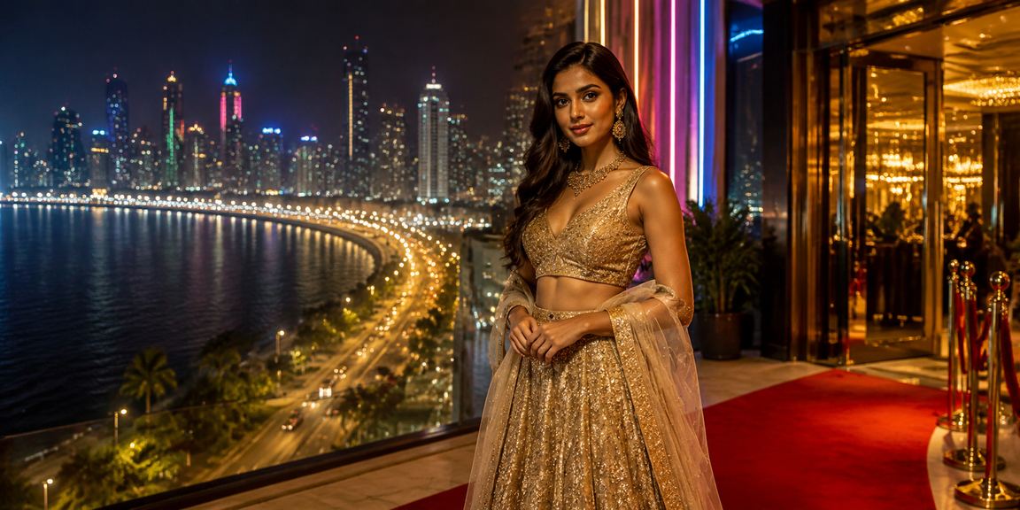 Evening scene showing betting and entertainment at Mumbai Marine Drive
